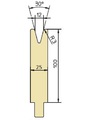 Abkantwerkzeuge Matrize V12 30° R3