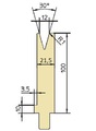 Abkantwerkzeuge Matrize V12-S 30°